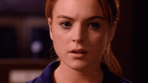 A gif from the movie Mean Girls, captioned with 'The limit does not exist'